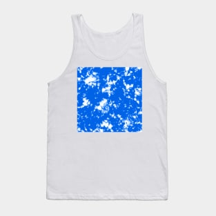 Cobalt Blue ocean - Tie Dye Shibori Texture Tank Top